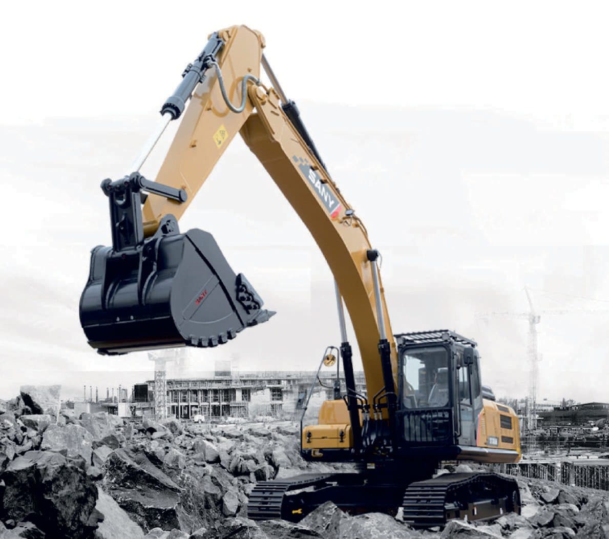 Sany SY380C-10HD Heavy-Duty 38-Ton Excavator on Rent | Quarry &amp; Mining Excavator Rental rental Bhubaneswar — RentMyMachine