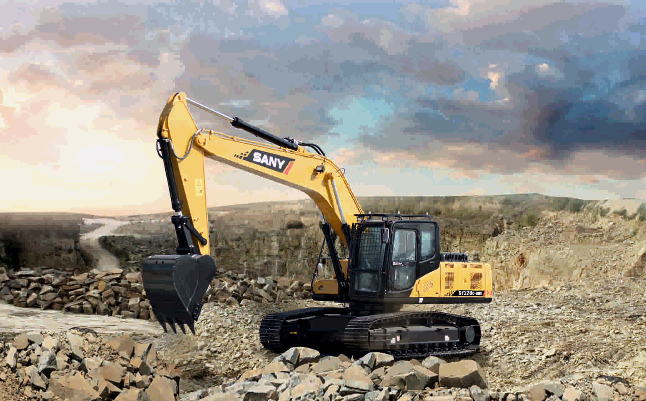 22 Ton Excavator on Rent: Best &amp; Powerful Sany 220 rental Bhubaneswar — RentMyMachine
