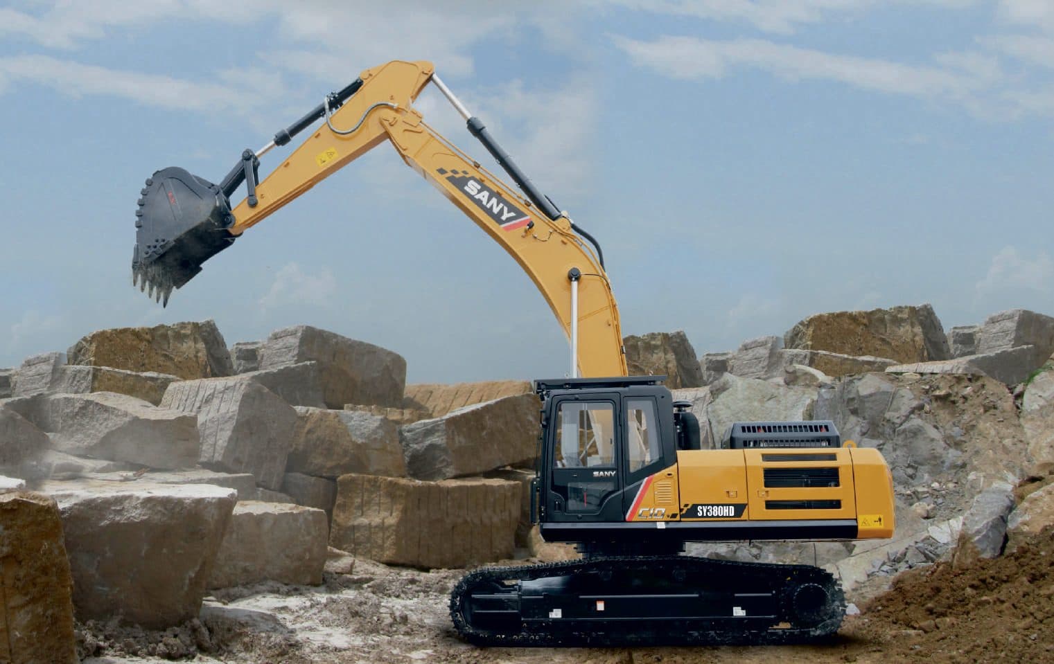 Sany SY380C-10HD Heavy-Duty 38-Ton Excavator on Rent | Quarry &amp; Mining Excavator Rental rental Bhubaneswar — RentMyMachine