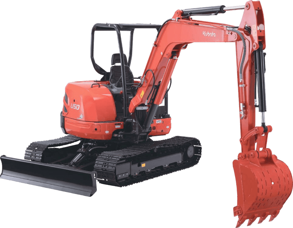Kubota U50-5S Mini Excavator | 5-Ton Zero Tail Swing Compact Digger rental Bhubaneswar — RentMyMachine