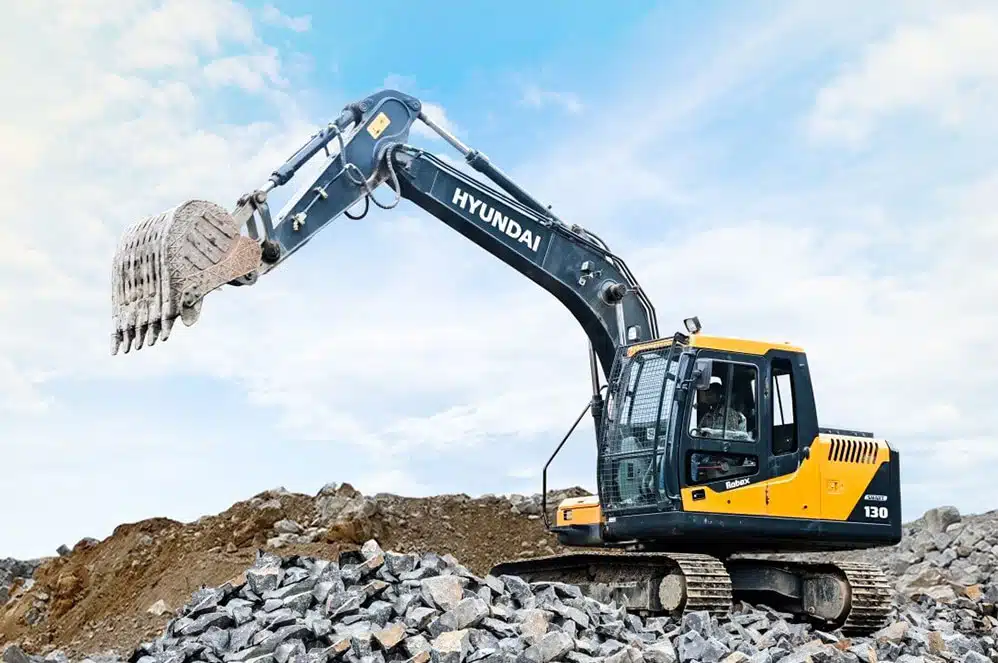 13 Ton Excavator on Rent - Hyundai R130 SMART rental Bhubaneswar — RentMyMachine