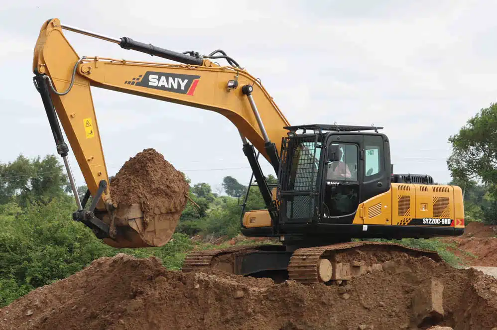 22 Ton Excavator on Rent: Best &amp; Powerful Sany 220 rental Bhubaneswar — RentMyMachine