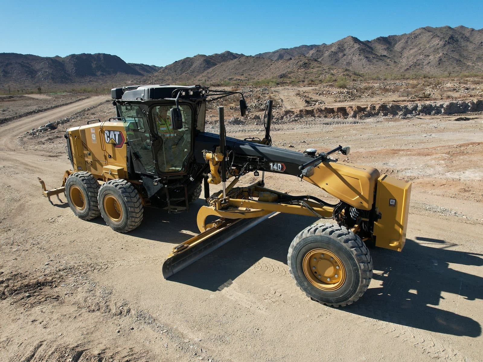 255 HP Motor Grader on Rent - CAT 140 Next Gen rental Bhubaneswar — RentMyMachine
